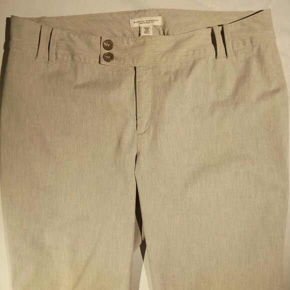 BANANA REPUBLIC Trousers  sz 12P  Light Heather Gray   Contoured Fit  Pants  EUC - Picture 2 of 12